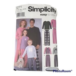 Vintage Family fleece pajama tops and bottoms sewing patterns, cut